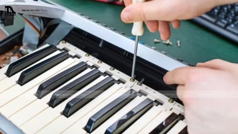 Sửa phím đàn piano điện kêu tạch tạch bất thường