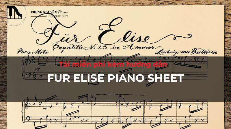 Fur Elise piano sheet