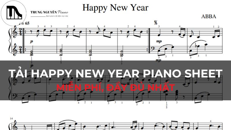 Tải Happy New Year Piano Sheet - ABBA PDF miễn phí, đầy đủ nhất