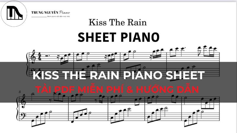 Sheet Piano KISS THE RAIN