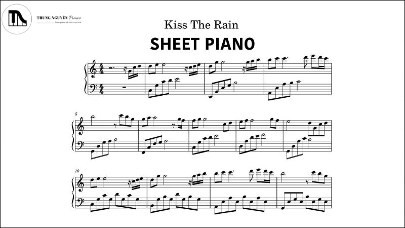 Kiss The Rain Sheet Music Yiruma