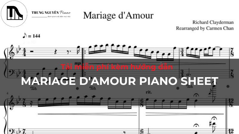 Cause i love you piano sheet chuẩn, đầy đủ kèm hướng dẫn