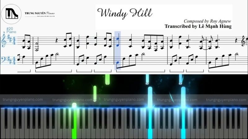 Sheet nhạc Windy Hill cho Piano