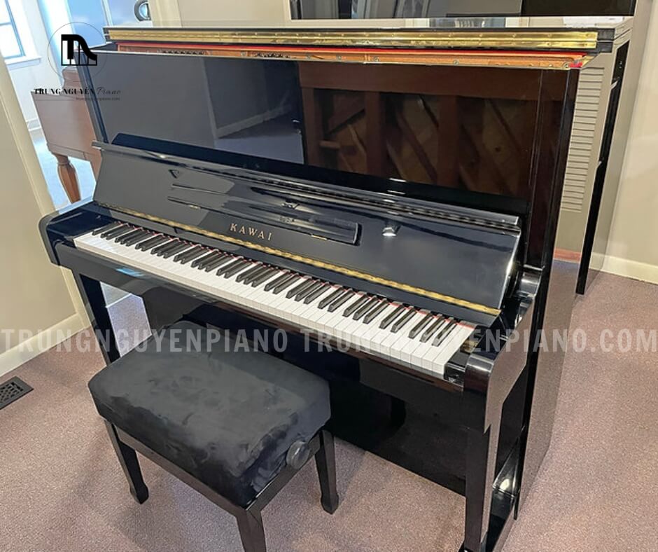 Thùng đàn Piano Kawai BS10 được làm từ gỗ nguyên khối chất lượng cao