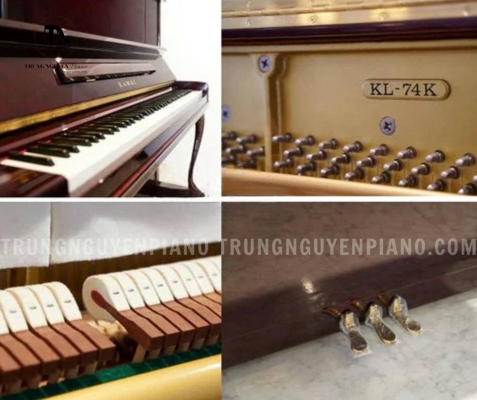Đàn Piano Kawai KL74K 3 Đàn piano Kawai KL74K có bàn phím và các chi tiết được hoàn thiện tỉ mỉ