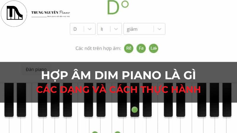 Hợp âm Dim Piano là gì, chi tiết cấu tạo, các dạng và cách thực hành