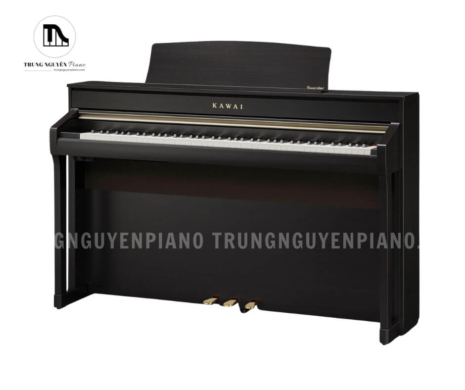 Piano điện Kawai CA98 sở hữu thiết kế upright piano sang trọng, hiện đại