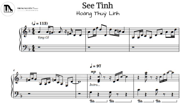 Sheet piano See Tình