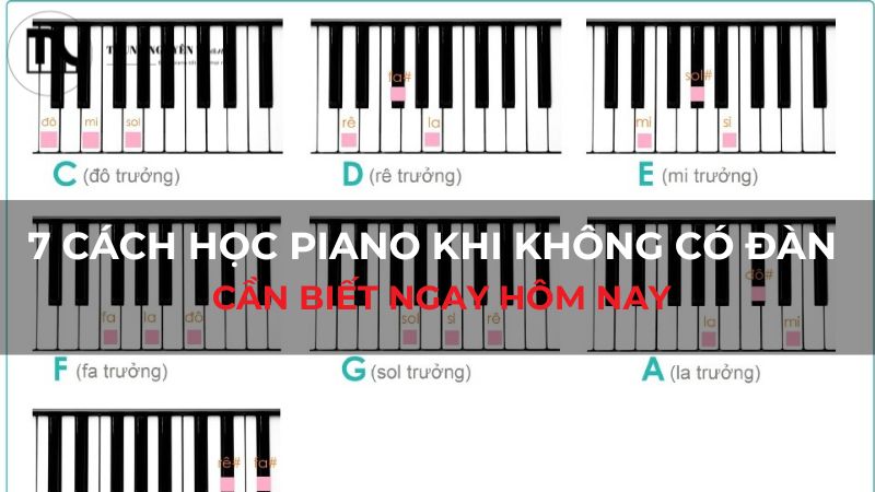 7 cách học piano khi không có đàn cần biết ngay hôm nay
