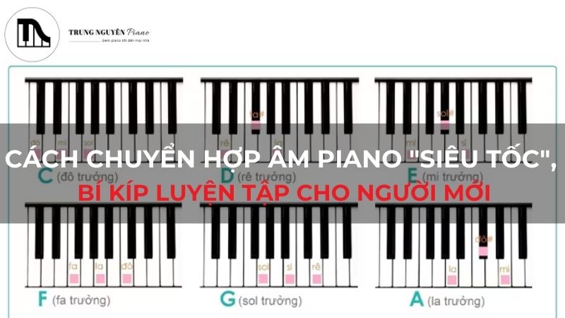 Cách chuyển hợp âm piano _siêu tốc_, bí kíp luyện tập cho người mới