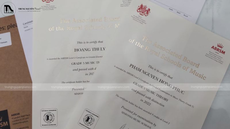 5 Chứng chỉ piano quốc tế chuẩn, giá trị nhất 2025 bạn cần biết 4 Chứng chỉ quốc tế ABRSM