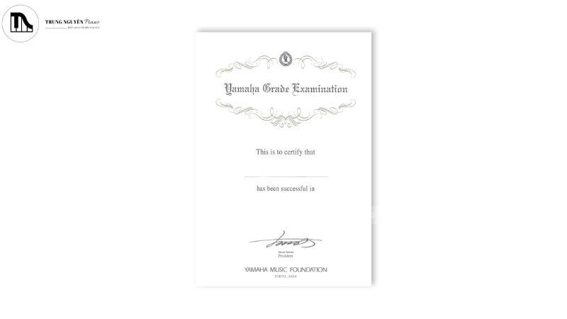 5 Chứng chỉ piano quốc tế chuẩn, giá trị nhất 2025 bạn cần biết 12 Chứng chỉ Yamaha
