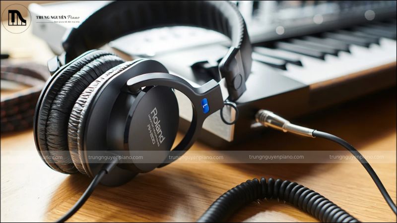 Giắc cắm tai nghe trên đàn piano điện