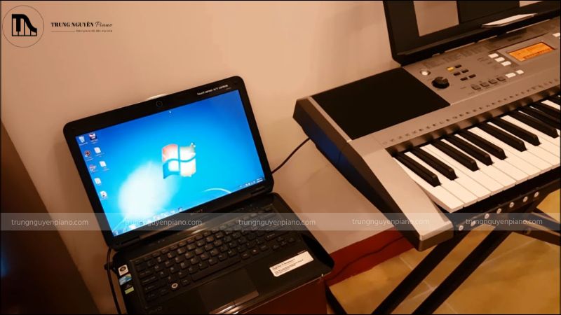 Kết nối đàn piano điện với máy tính