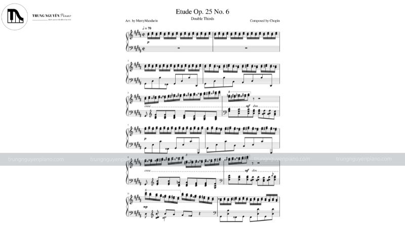 Sheet nhạc Chopin – Etude Op. 25