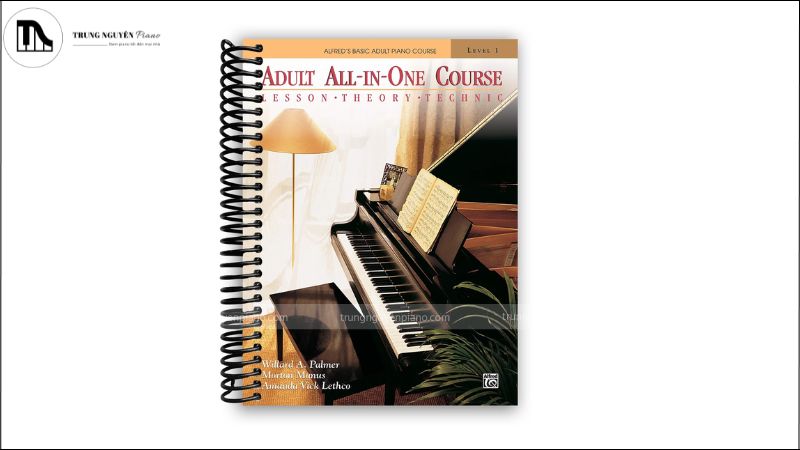 Top 4 sách học nhạc lý piano cơ bản người mới bắt đầu cần biết 3 Alfred's Basic Adult All-in-One Course