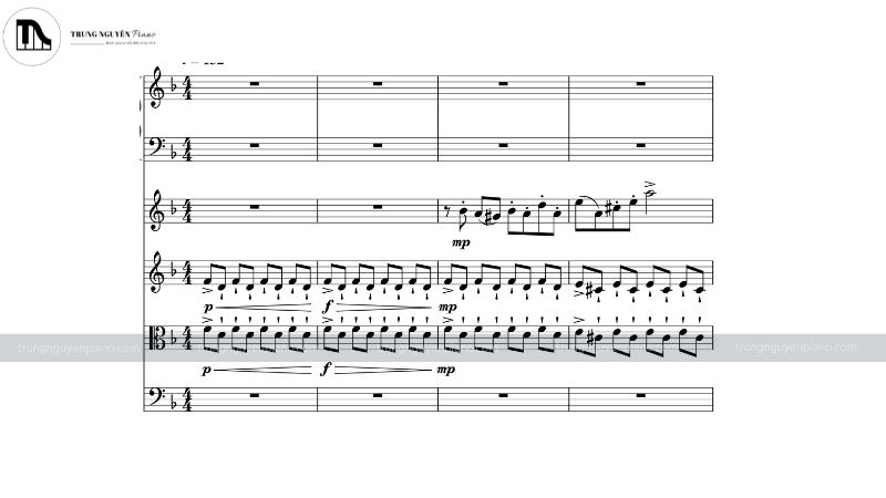 Sheet nhạc "Symphony No.5" của Beethoven