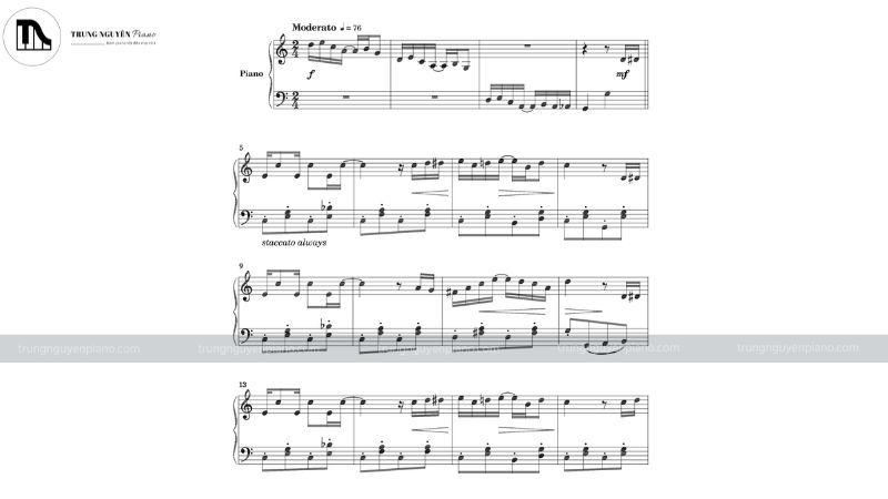 Sheet nhạc "The Entertainer" của Scott Joplin