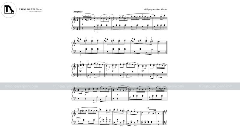 Tuyển tập các sheet nhạc piano cổ điển hay, đơn giản dễ chơi 3 Sheet nhạc Turkish March (Rondo Alla Turca)
