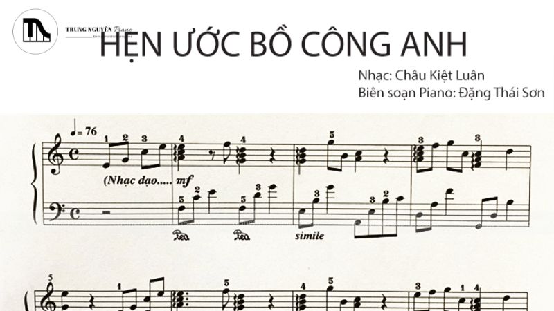 Tuyển tập sheet piano nhạc Trung Quốc hay nhất cho mọi trình độ 1 "Hẹn Ước Bồ Công Anh" (蒲公英的约定)