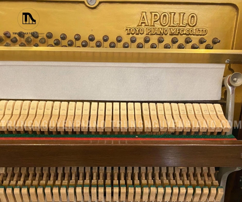 Đàn Piano Apollo A3 16 Đàn Piano Apollo A3 trang bị búa đàn được làm từ lông cừu tự nhiên 100%