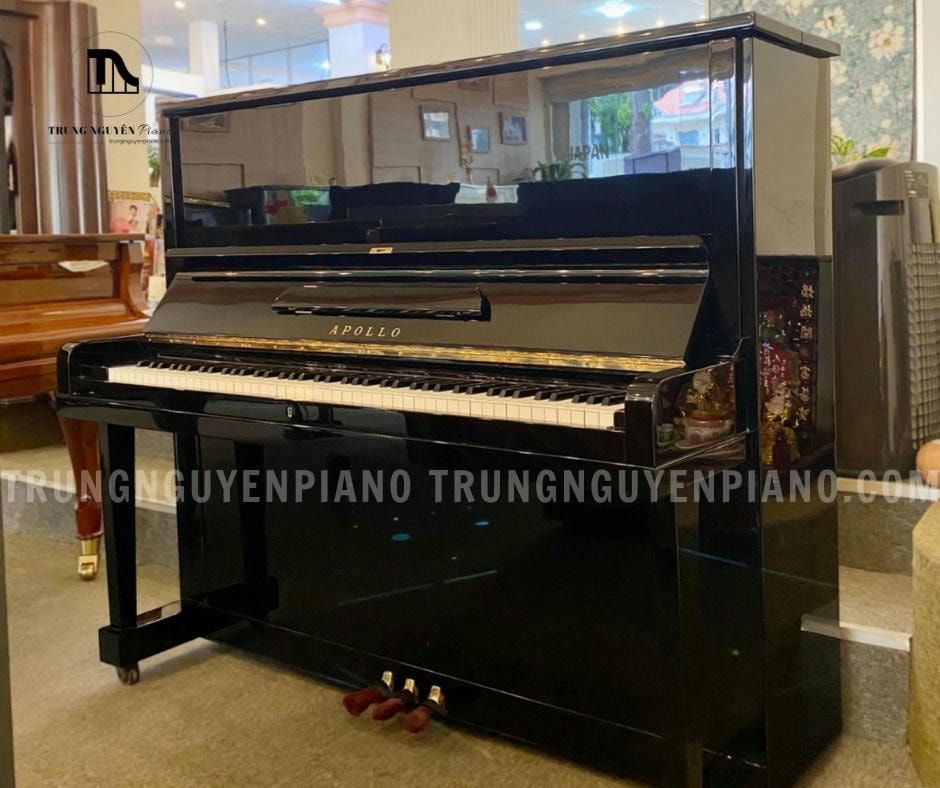 Đàn Piano Apollo A7 với thùng đàn được làm hoàn toàn từ gỗ tự nhiên cao cấp