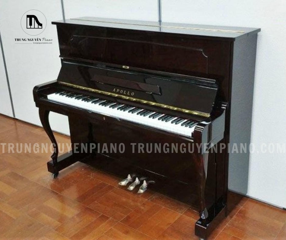 Vỏ ngoài Đàn Piano Apollo SR250 được làm từ gỗ gụ sẫm cao cấp