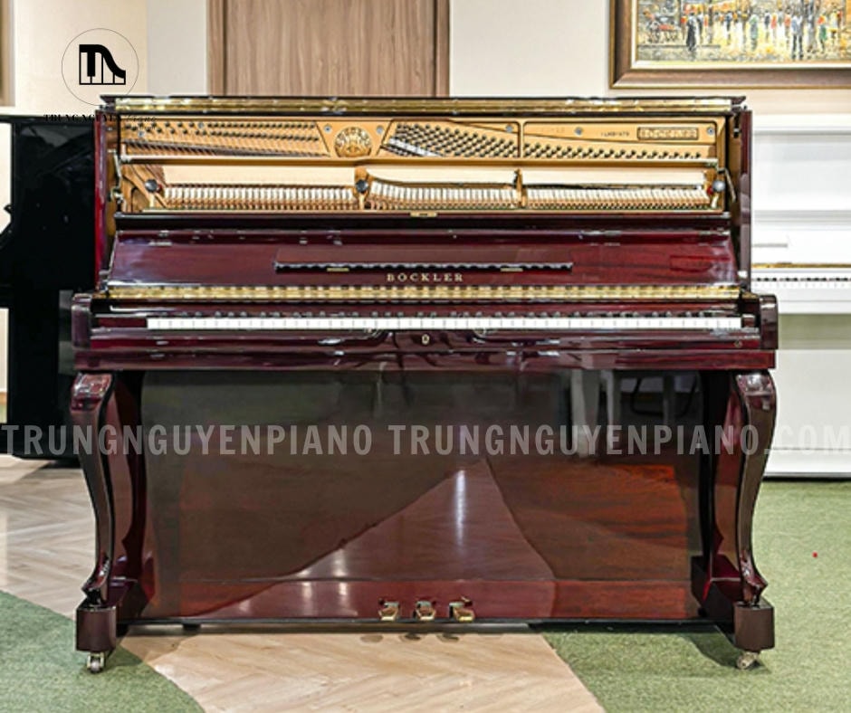 Đàn Piano Bockler AH28 3 Đàn Piano Bockler AH28 mang thiết kế upright piano truyền thống