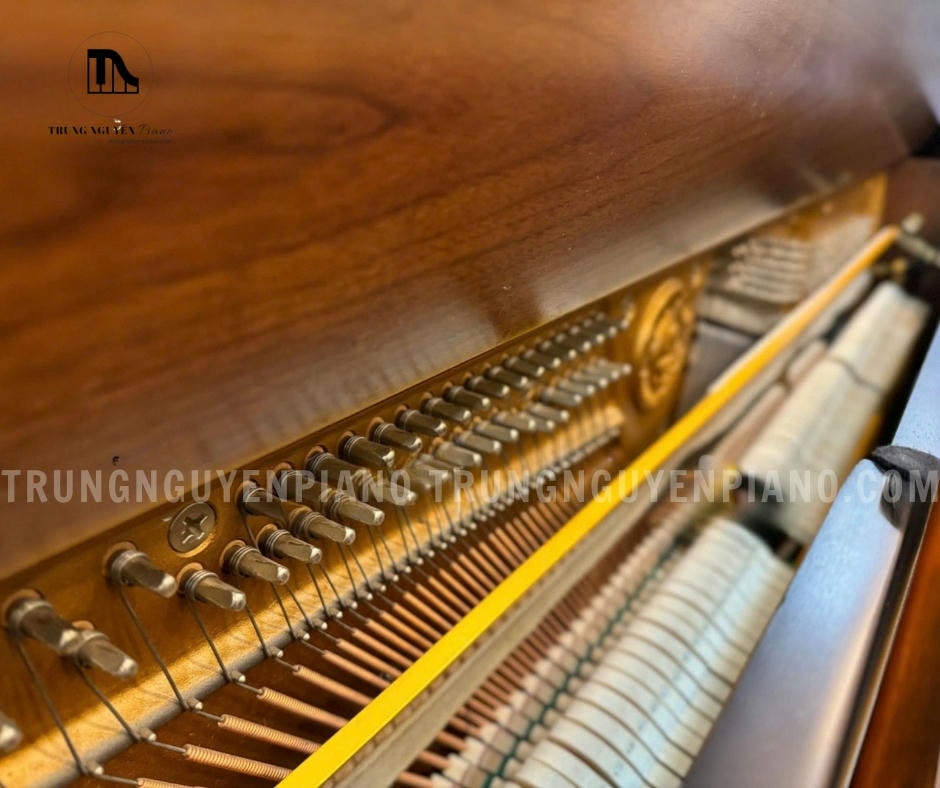 Đàn Piano Cristofori CR121 14 Đàn piano Cristofori CR121 có dây đàn được làm từ thép cường độ cao