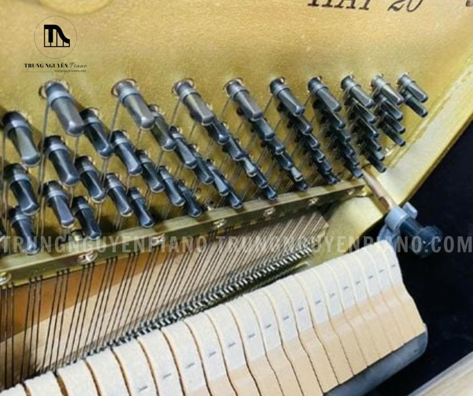 Đàn Piano Kawai HAT20 10 Đàn Piano Kawai HAT20 có dây đàn thép cường độ cao đảm bảo độ bền, độ chính xác và độ ngân vang của âm thanh