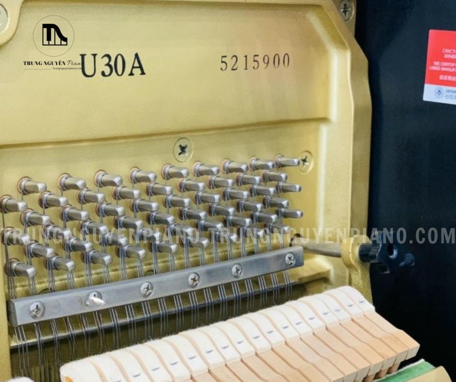 Đàn Piano Yamaha U30A 3 Đàn Piano Yamaha U30A có bảng cộng hưởng từ gỗ vân sam, búa đàn chất lượng cao và bàn phím nhạy bén