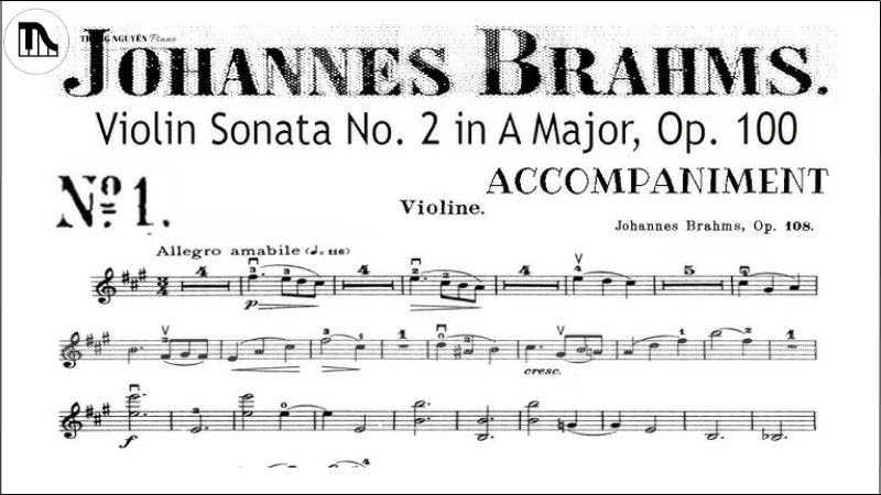 Sonata Violin số 2 của Johannes Brahms