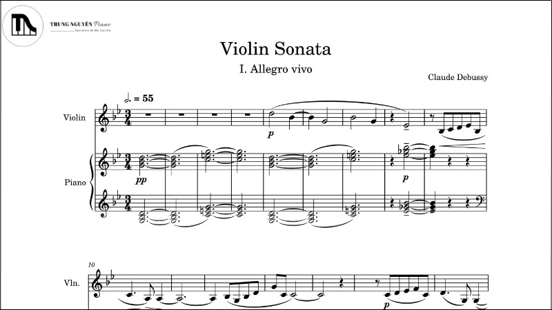 Sonata Violin của Claude Debussy