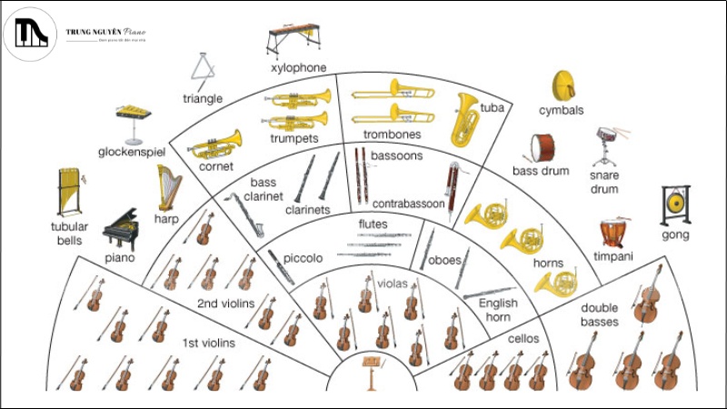 Các loại nhạc cụ trong dàn nhạc giao hưởng