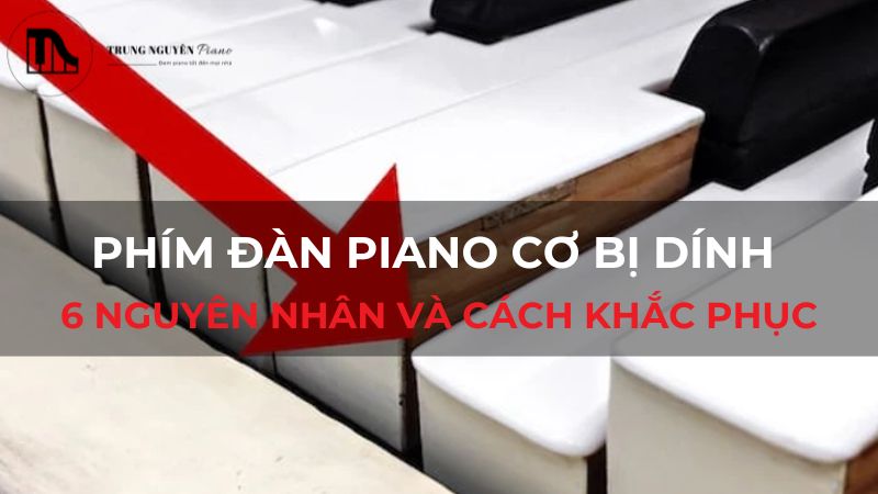 Phím đàn piano cơ bị dính - 6 nguyên nhân và cách khắc phục