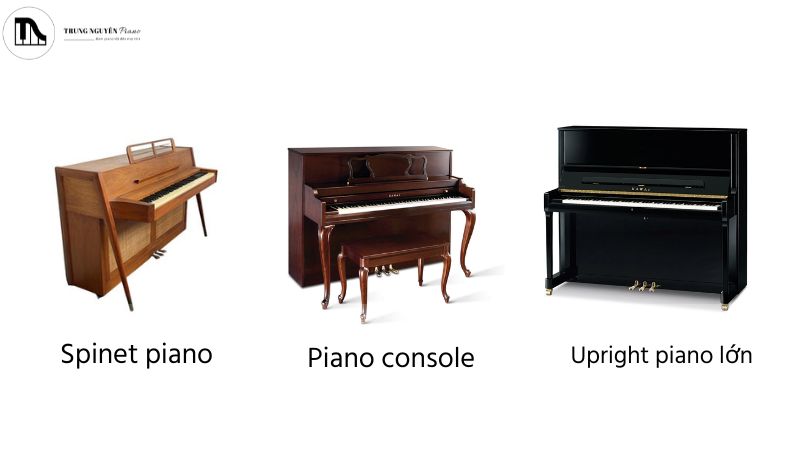 Đàn Piano Console là gì? Có phù hợp với không gian sống của bạn 2 Phân loại trong nhóm upright piano
