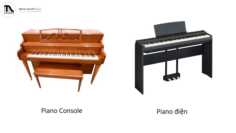 Đàn Piano Console là gì? Có phù hợp với không gian sống của bạn 5 So sánh piano console và piano điện