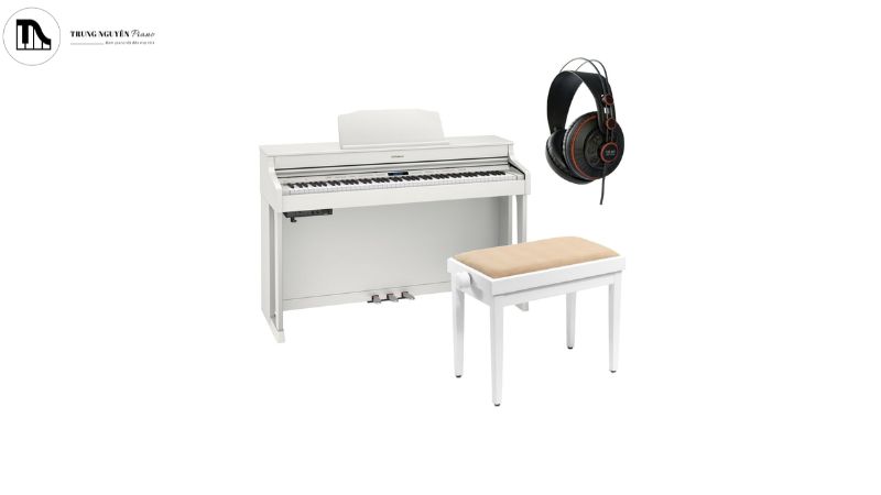Âm thanh được tái hiện một cách chi tiết trên piano điện cố tai nghe