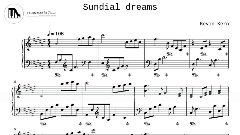 Đắm chìm trong top 10 bản nhạc piano nhẹ nhàng 10 Sundial Dreams - Kevin Kern