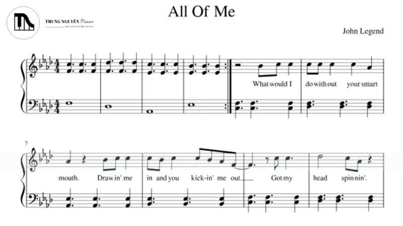 Đắm chìm trong top 10 bản nhạc piano nhẹ nhàng 12 All Of Me - Jon Schmidt