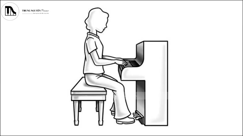 Tư thế ngồi đàn Piano chuẩn đẹp cho người mới bắt đầu 2 Tư thế ngồi đàn Piano chuẩn và đẹp
