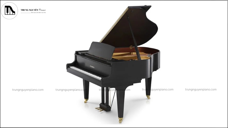 Grand piano là một cây đàn piano cơ có kích thước lớn, thiết kế có 3 chân