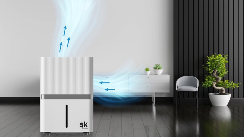 Kiểm soát độ ẩm đàn piano cơ - 3 bí quyết từ chuyên gia 6 Máy hút ẩm hoạt động bằng cách hút không khí ẩm trong phòng vào bên trong máy