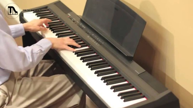 Bàn tay đặt đúng kỹ thuật trên bàn phím piano