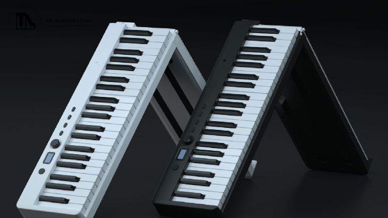 bàn phím của một cây piano gấp gọn