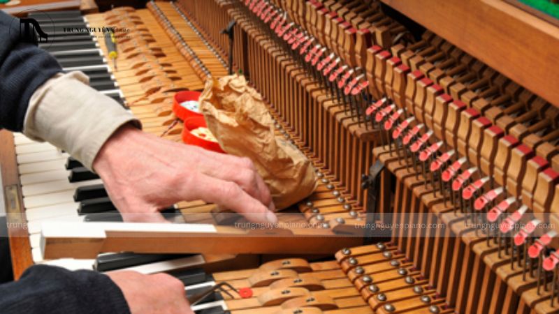 Hãy loại bỏ lớp bụi mỏng bám trên vỏ đàn piano