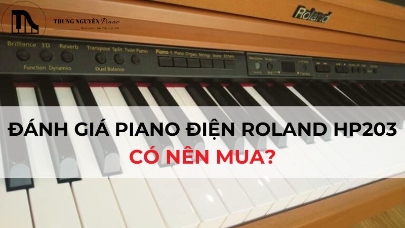 Đánh giá Piano Điện Roland HP203: Có nên mua?