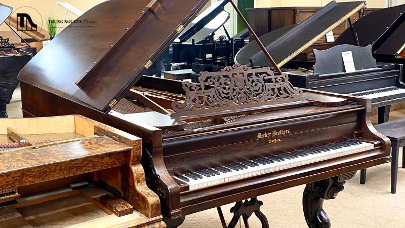 Âm thanh grand piano thường phong phú, vang và có độ ngân dài hơn upright piano
