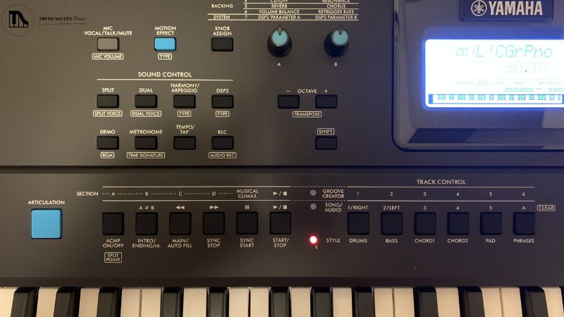 Cách sử dụng điệu (style) đàn organ: từ A-Z chi tiết 2 Cận cảnh các nút Style - chức năng điệu đệm organ