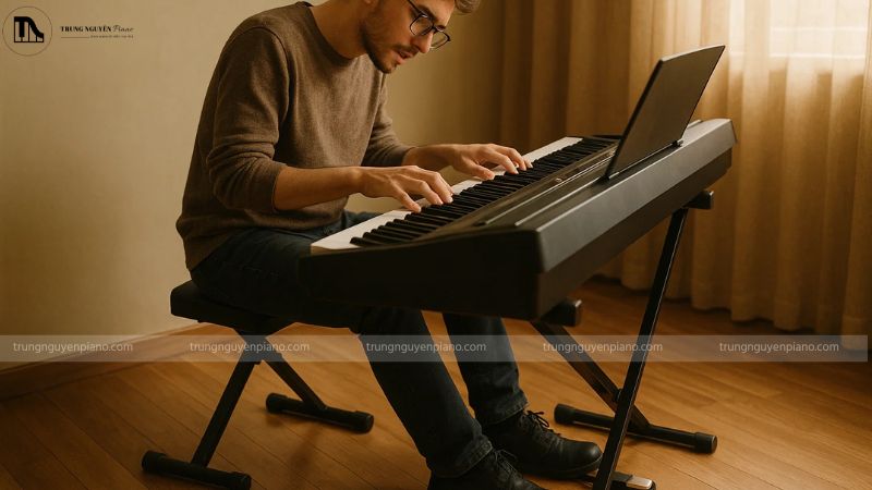 Cách sử dụng pedal sustain organ hiệu quả: Cắm & chơi chuyên nghiệp 5 Hãy chăm chỉ thực hành pedal sustain thường xuyên